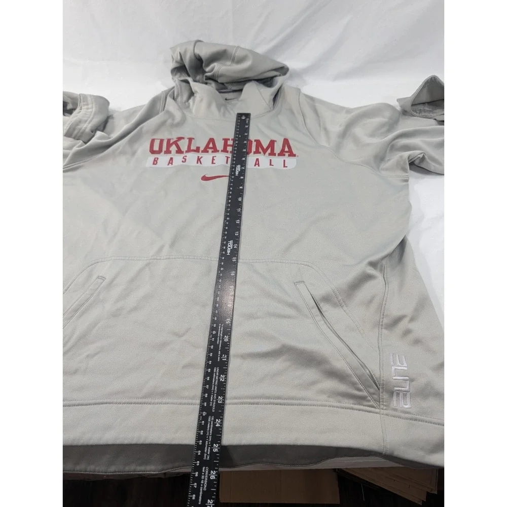Oklahoma Sooners Basketball Men's Nike Elite Sz XL Therma Fit‎ Hoodie NCAA 🏀
